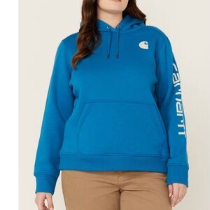Carhartt Women's Relaxed Fit Midweight Logo Hoodie